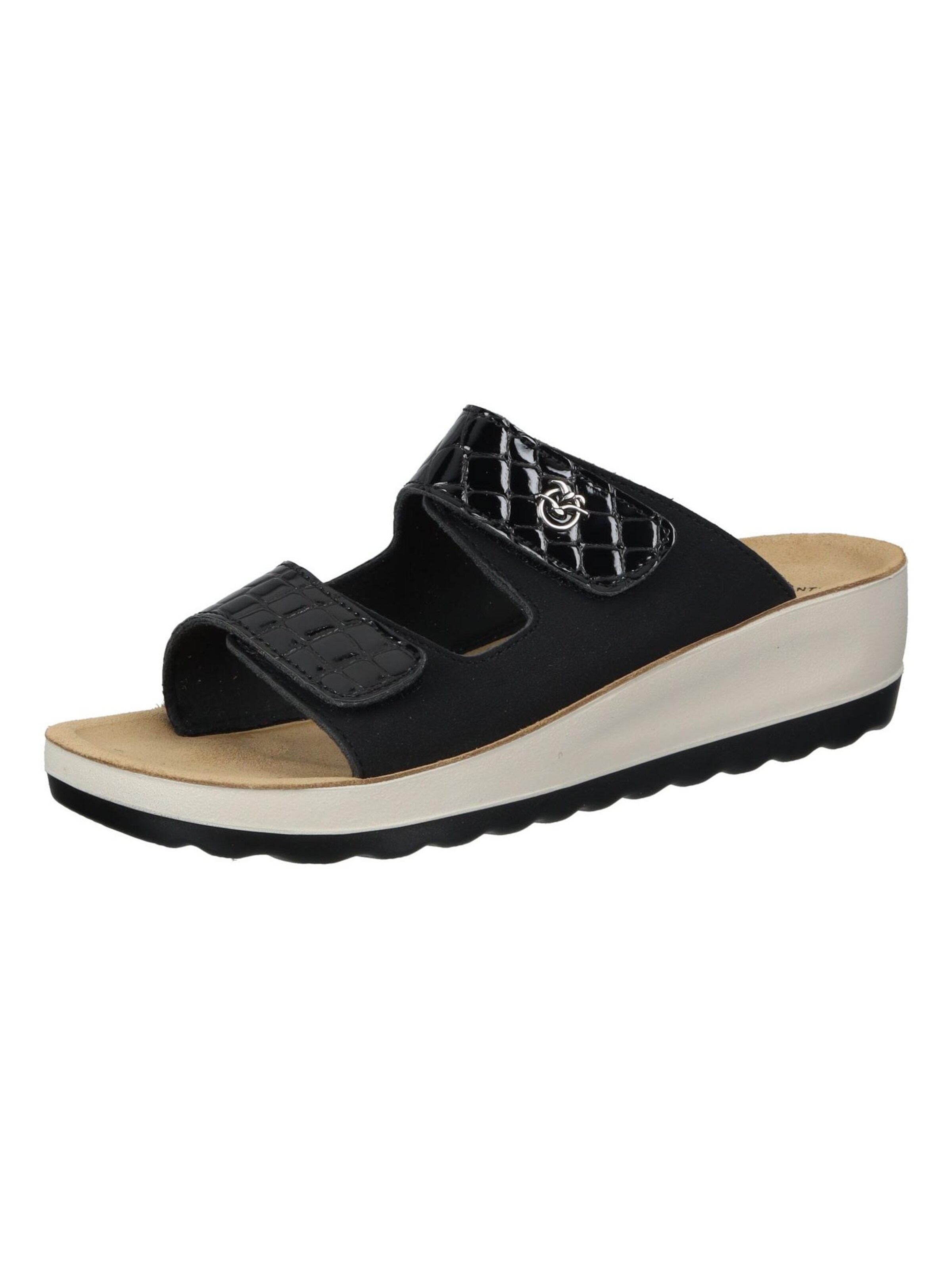 FLY FLOT Pantolette‌‌ in Schwarz: Vorderseite