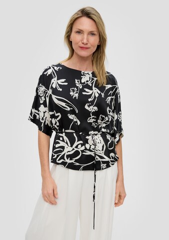 s.Oliver BLACK LABEL Blouse in Zwart: voorkant