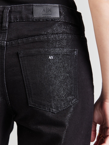ARMANI EXCHANGE Широки крачоли Дънки в черно