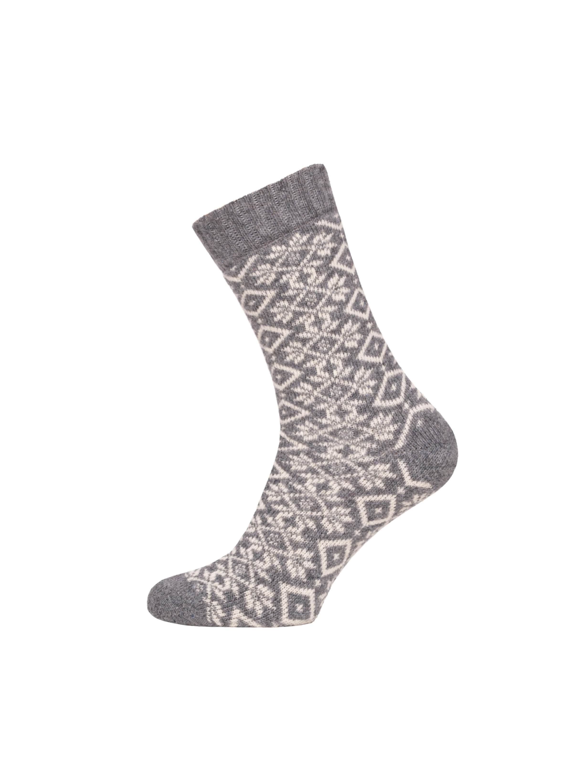 HomeOfSocks Socks 'HOS455' in Grey: front