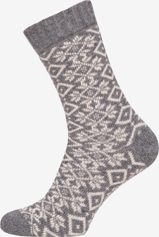 HomeOfSocks Socks 'HOS455' in Grey: front