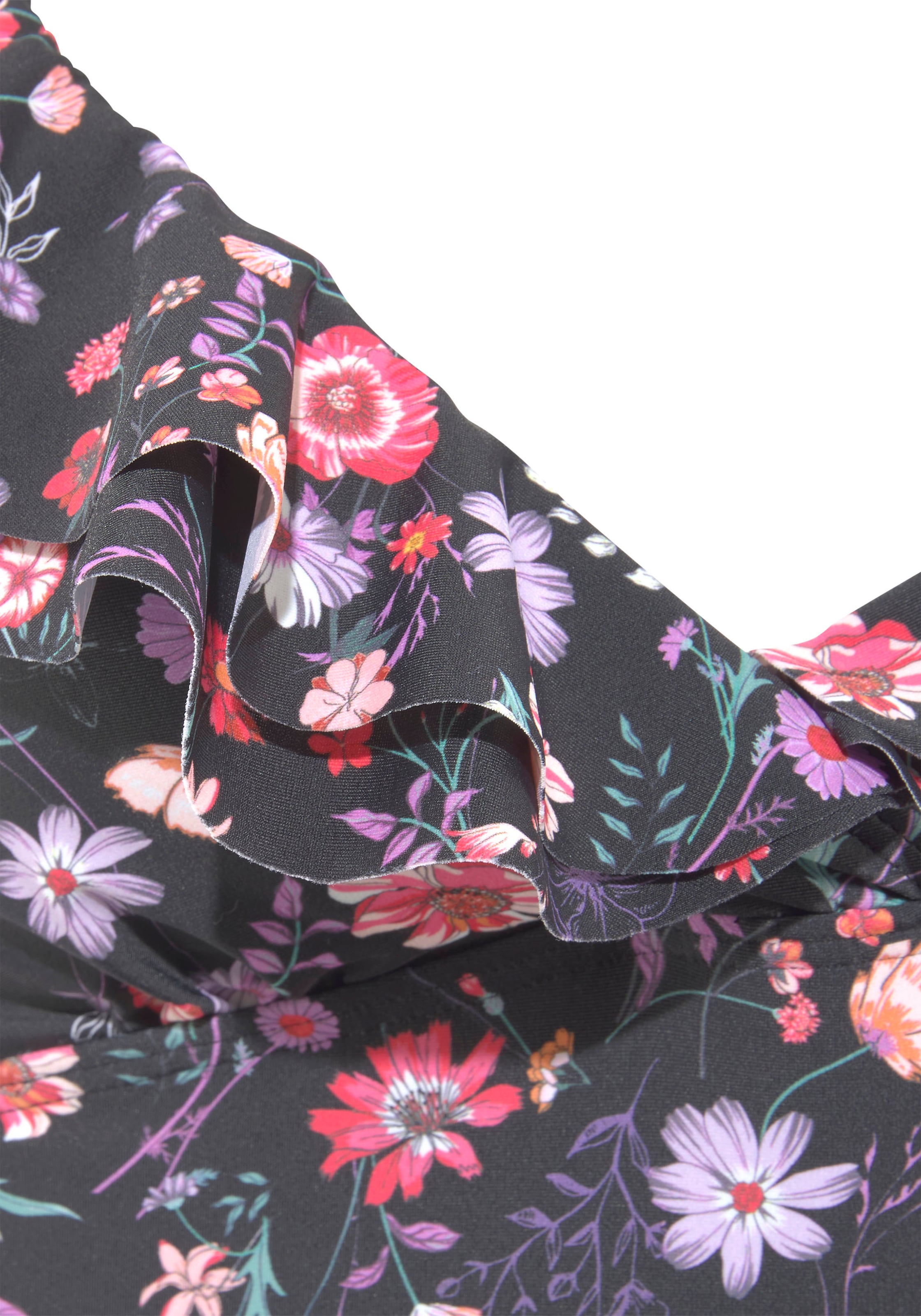 LASCANA Сутиен с триъгълни чашки Бански костюм в пъстро