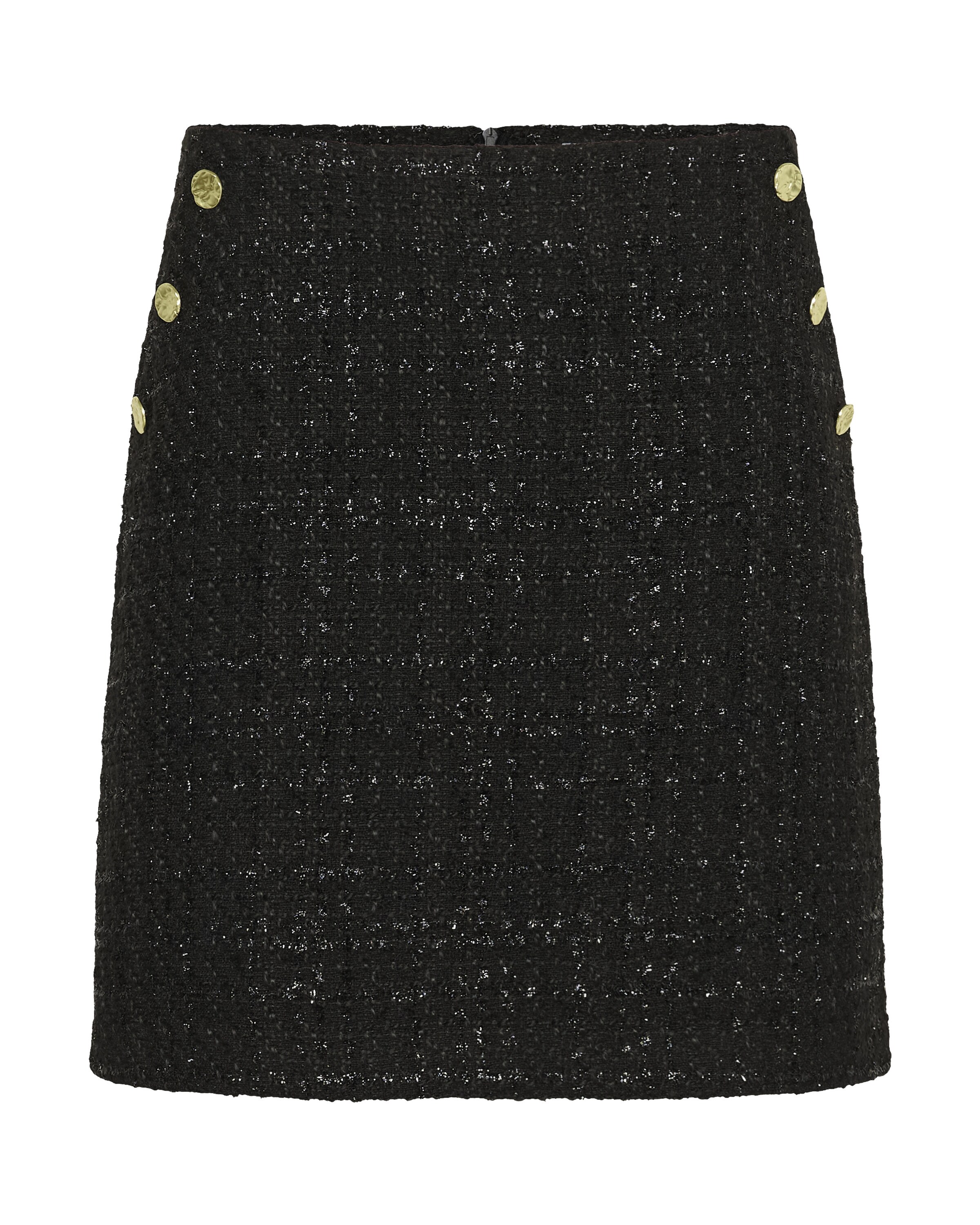 SAINT TROPEZ Rock in Schwarz: Vorderseite