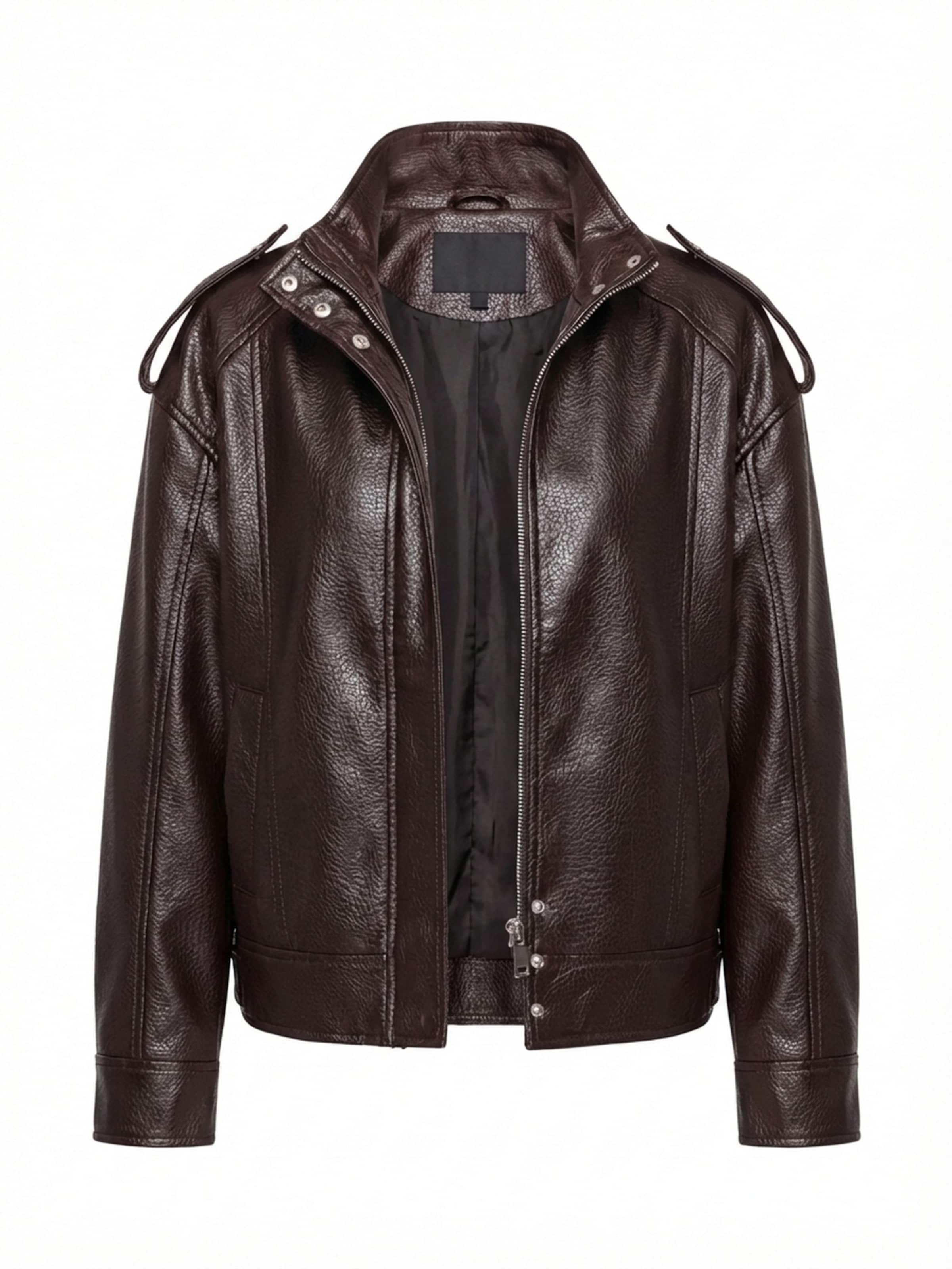 Ombre Jacke in dunkelbraun, Produktansicht