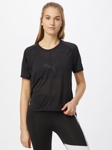 T-shirt fonctionnel PUMA en noir : devant