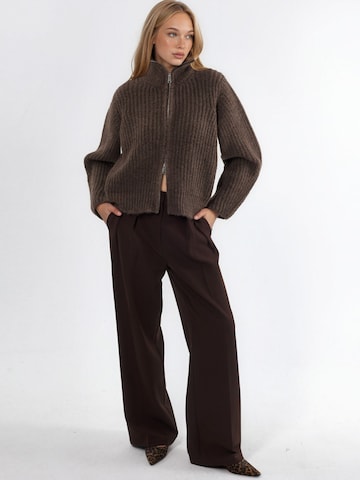 Hiccup Knit cardigan in Brown