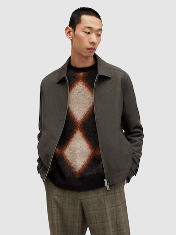 AllSaints Prehodna jakna | rjava barva: sprednja stran