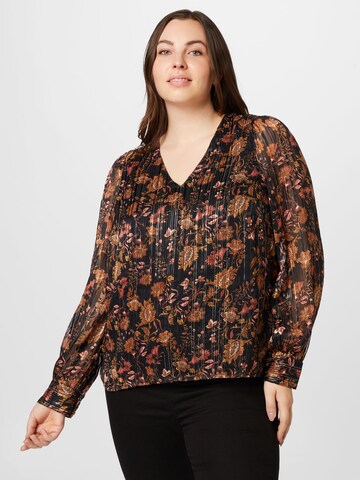 Vero Moda Curve Blouse in Zwart: voorkant