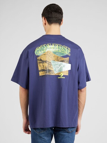 CONVERSE T-shirt 'ALL STAR MOUNTAIN REMIX' i lila