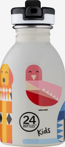 Borraccia 'Kids Urban' di 24Bottles in bianco: frontale