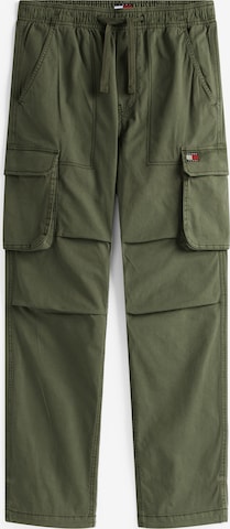 Tommy Jeans Regular Gargohousut 'OTIS' värissä vihreä: etupuoli