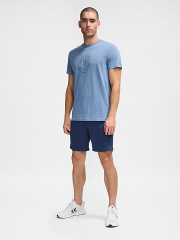 Hummel Regular Sportshorts 'Topaz' in Blau