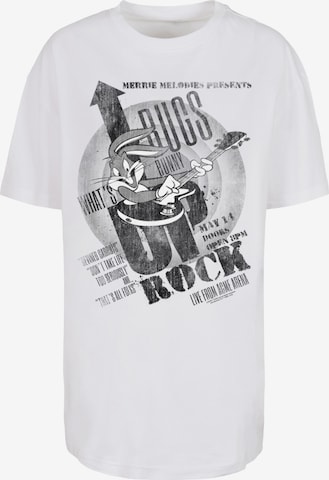 T-shirt 'Bugs Bunny What's Up Rock' F4NT4STIC en blanc : devant
