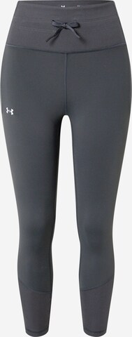 UNDER ARMOUR Skinny Workout Pants 'Meridian' in Grey: front