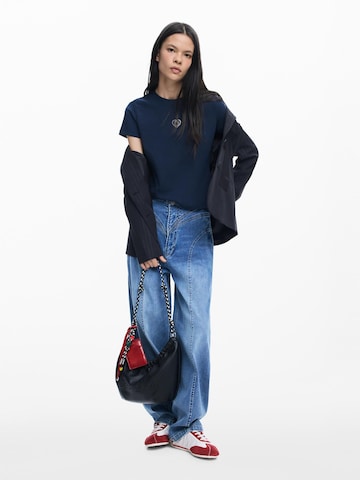 mėlyna Desigual Marškinėliai