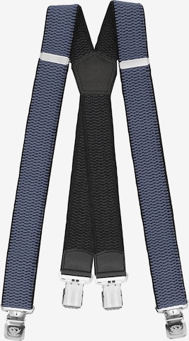 Fabio Farini Hosenträger 'X Form' in Blau: Vorderseite