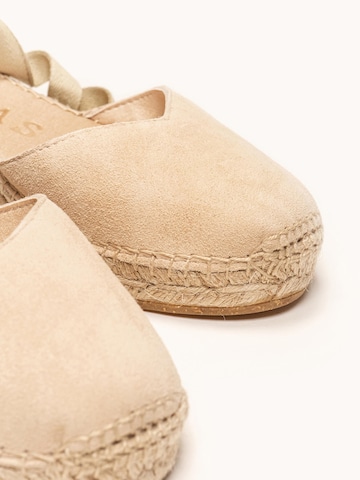 Alhamas - Sandalias 'Alpargata Cuña 5 cm' en beige