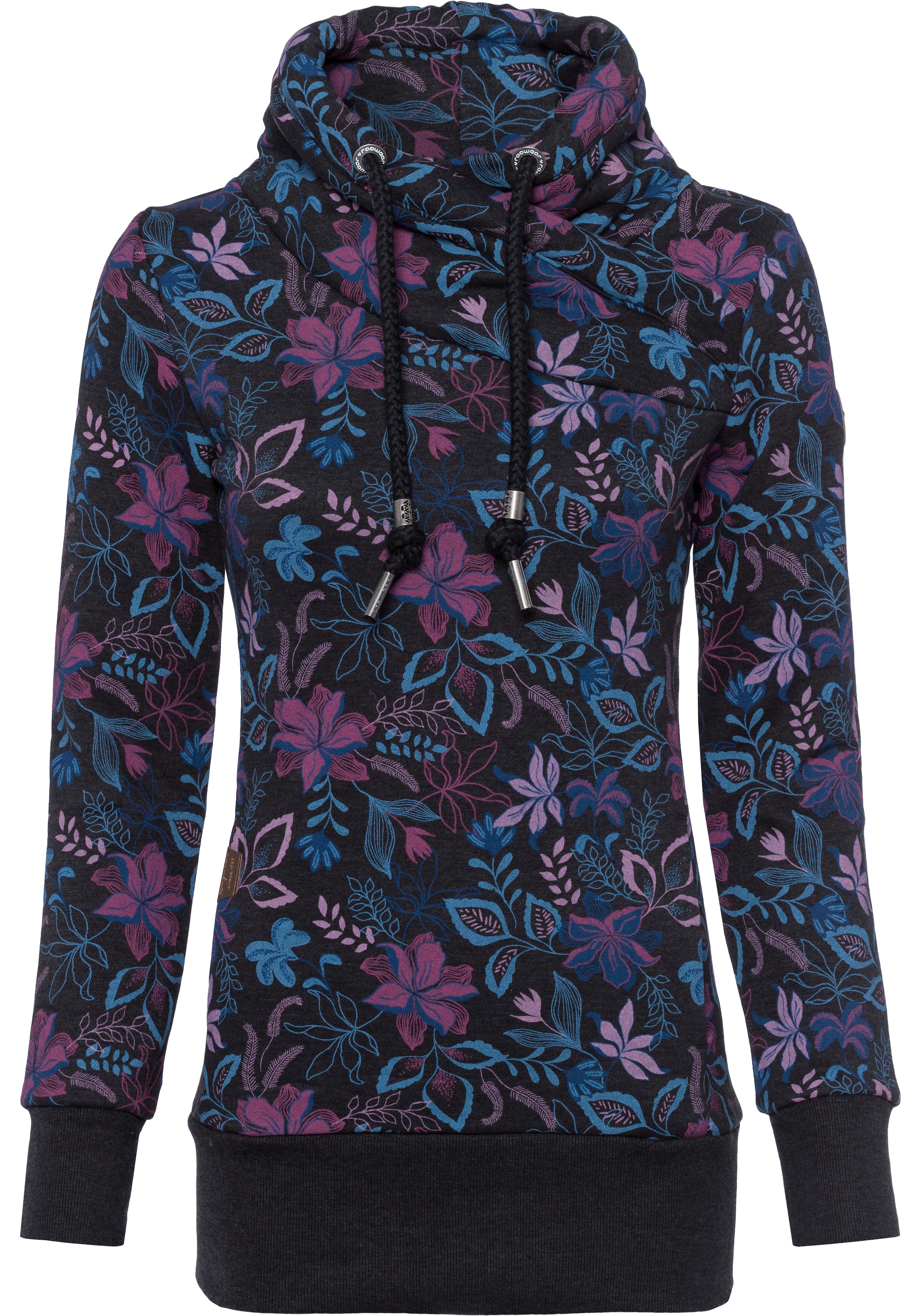 Ragwear Sweatshirt 'Neska O' in Schwarz: Vorderseite