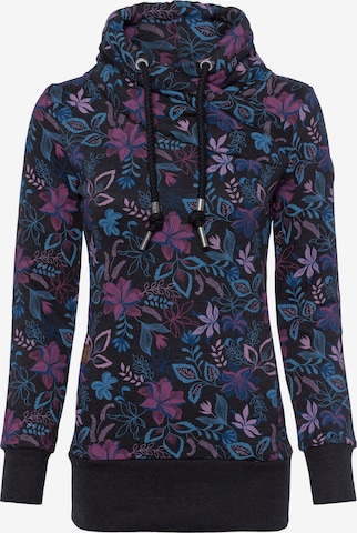 Ragwear Sweatshirt 'Neska O' in Black: front