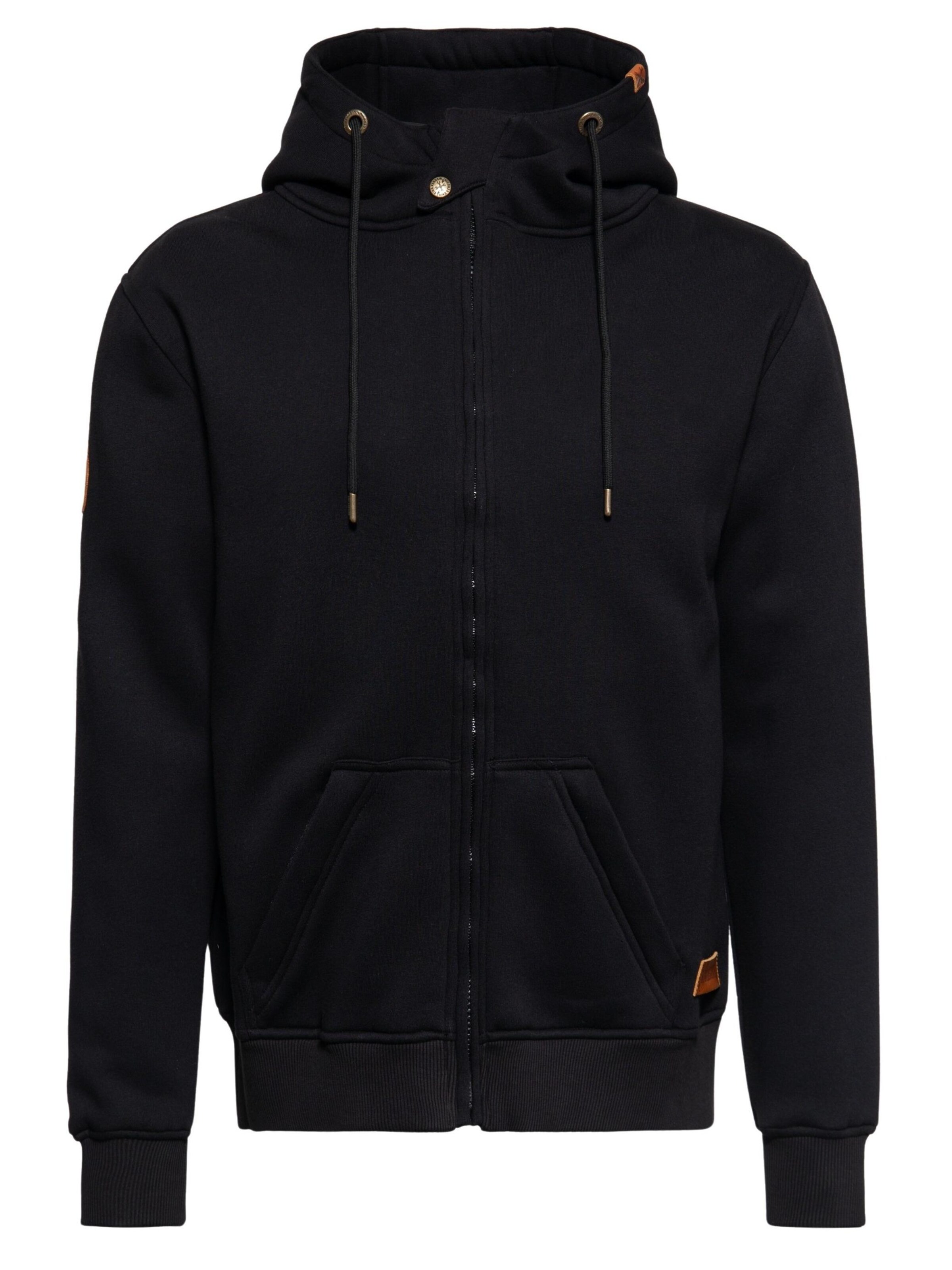 King Kerosin Zip-Up Hoodie 'K.K. Adventure Gear' in Black, Item view