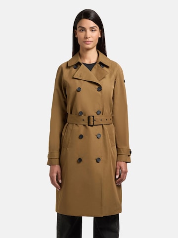 khujo Between-Seasons Coat 'Rula2' in Brown: front