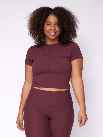 Fortex Fitness - Top deportivo 'Essential Crop Top' en lila: frente