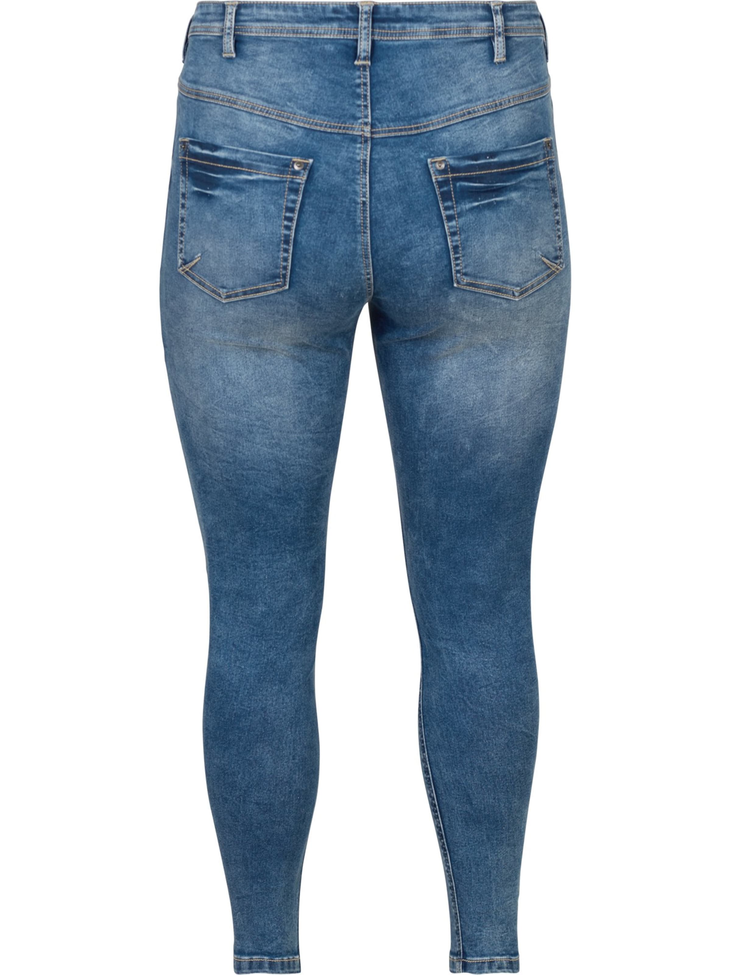 Zizzi Skinny Kavbojke 'Amy' | modra barva