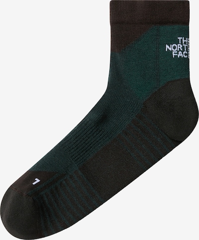 THE NORTH FACE Chaussettes de sport 'HIKING QUARTER' en émeraude / noir / blanc, Vue avec produit