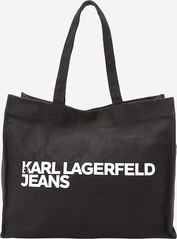 KARL LAGERFELD JEANS - Shopper en negro: frente