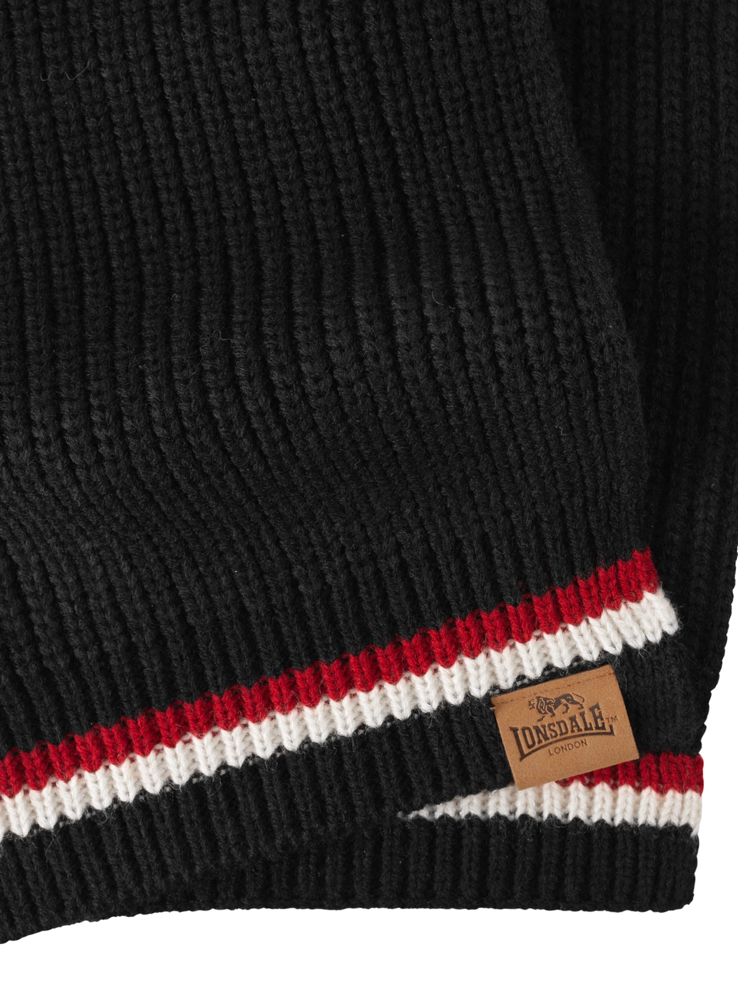 LONSDALE Müts 'Butleigh', värv must