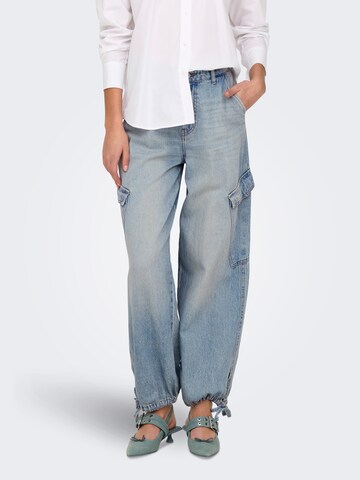 ONLY Tapered Cargo jeans 'ONLPERNILLE' in Blue: front
