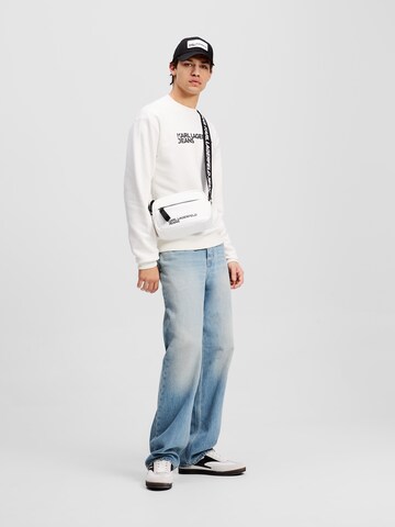 KARL LAGERFELD JEANS Sweatshirt 'ESSENTIAL' in White