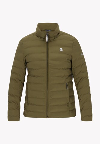 Schmuddelwedda Between-Season Jacket in Green: front