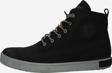 BLACKSTONE - Sapatilhas altas em azul: frente