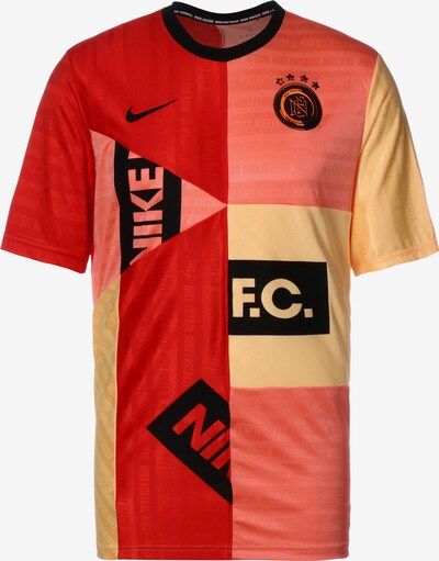 NIKE Maillot 'F.C. Home' en jaune clair / saumon / orange foncé / noir, Vue avec produit