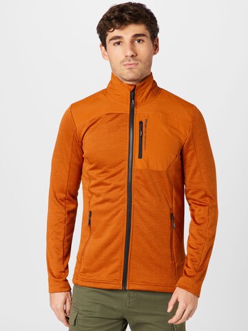 PROTEST Athletic fleece jacket 'HAMMEREN' in Orange: front