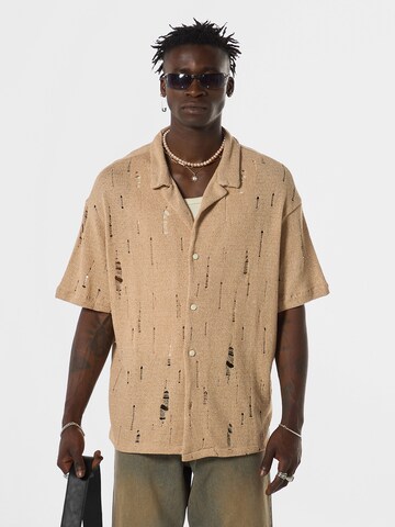 VAMOS CLO Overhemd in Beige: voorkant