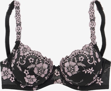 LASCANA Push-up Melltartó - fekete: elől