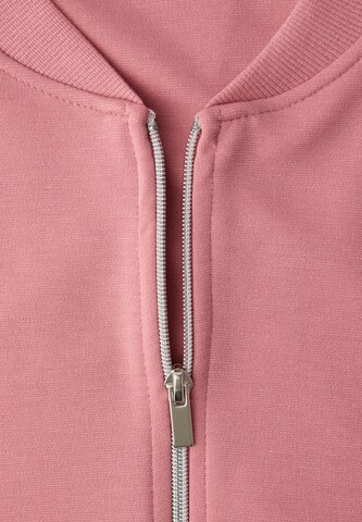 STREET ONE Zip-Up Hoodie in Pink