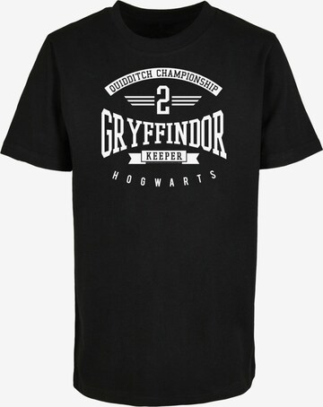 ABSOLUTE CULT Shirt 'Harry Potter- Gryffindor Keeper' in Black: front