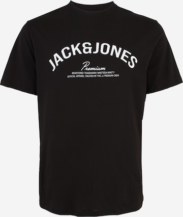 Jack & Jones Plus Majica 'JPRBLATOMMY' | črna barva: sprednja stran