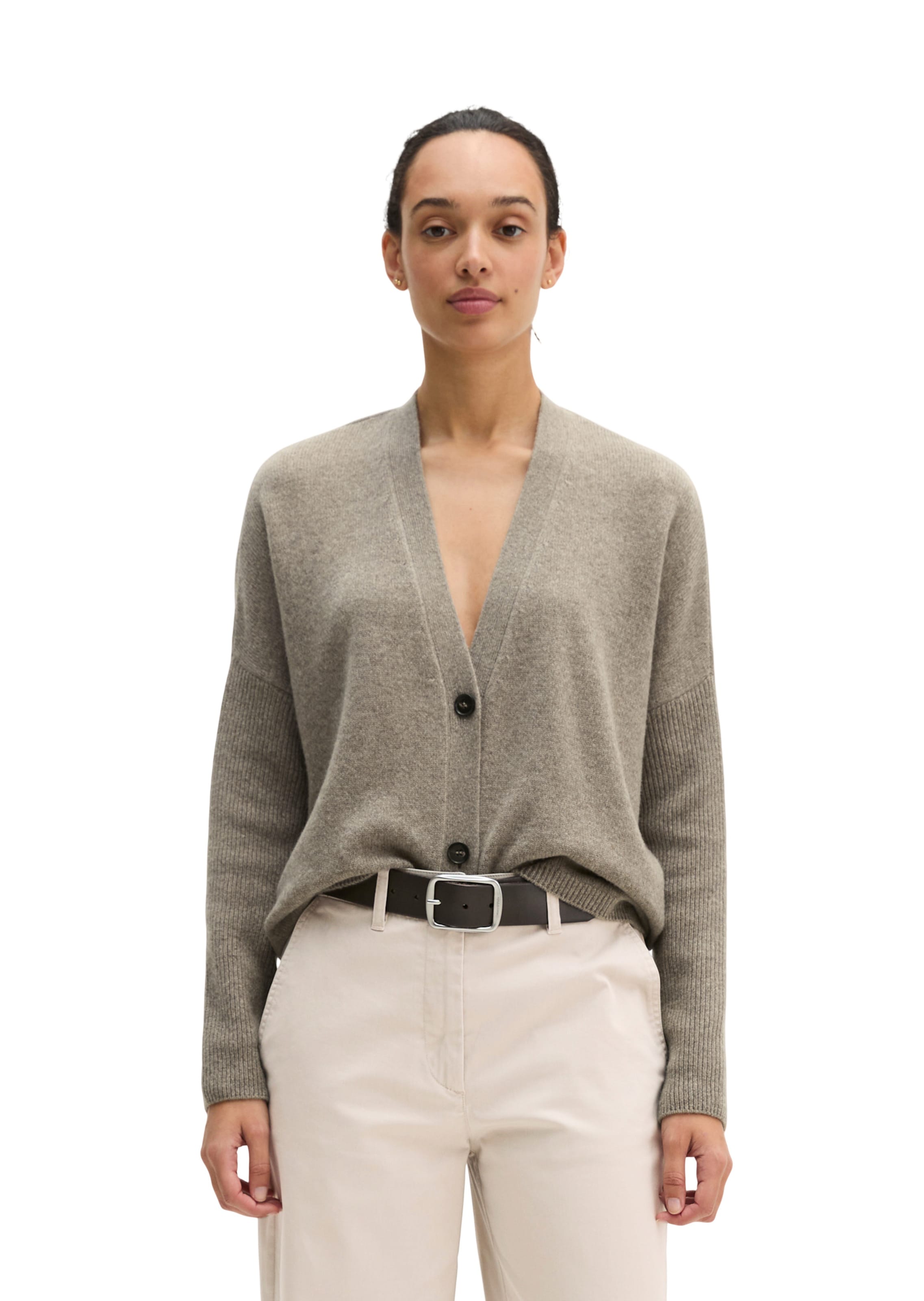 Marc O'Polo Strickjacke in Beige: Vorderseite