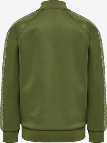 Hummel Athletic Zip-Up Hoodie 'Trick' in Green