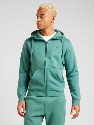 Giacca di felpa di G-STAR in verde: frontale