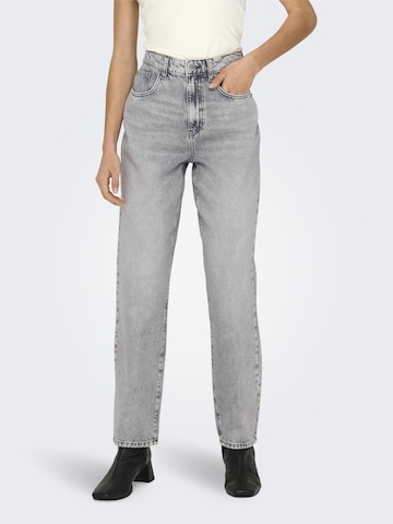 ONLY Regular Jeans in Grijs: voorkant