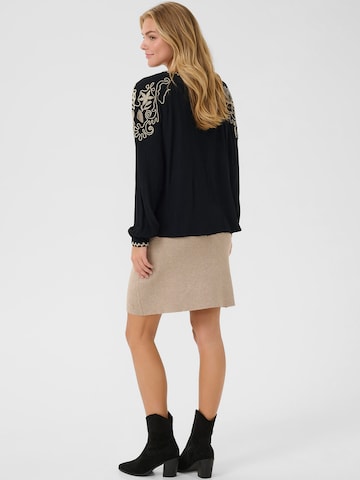 Cream Blouse 'Rosine' in Zwart