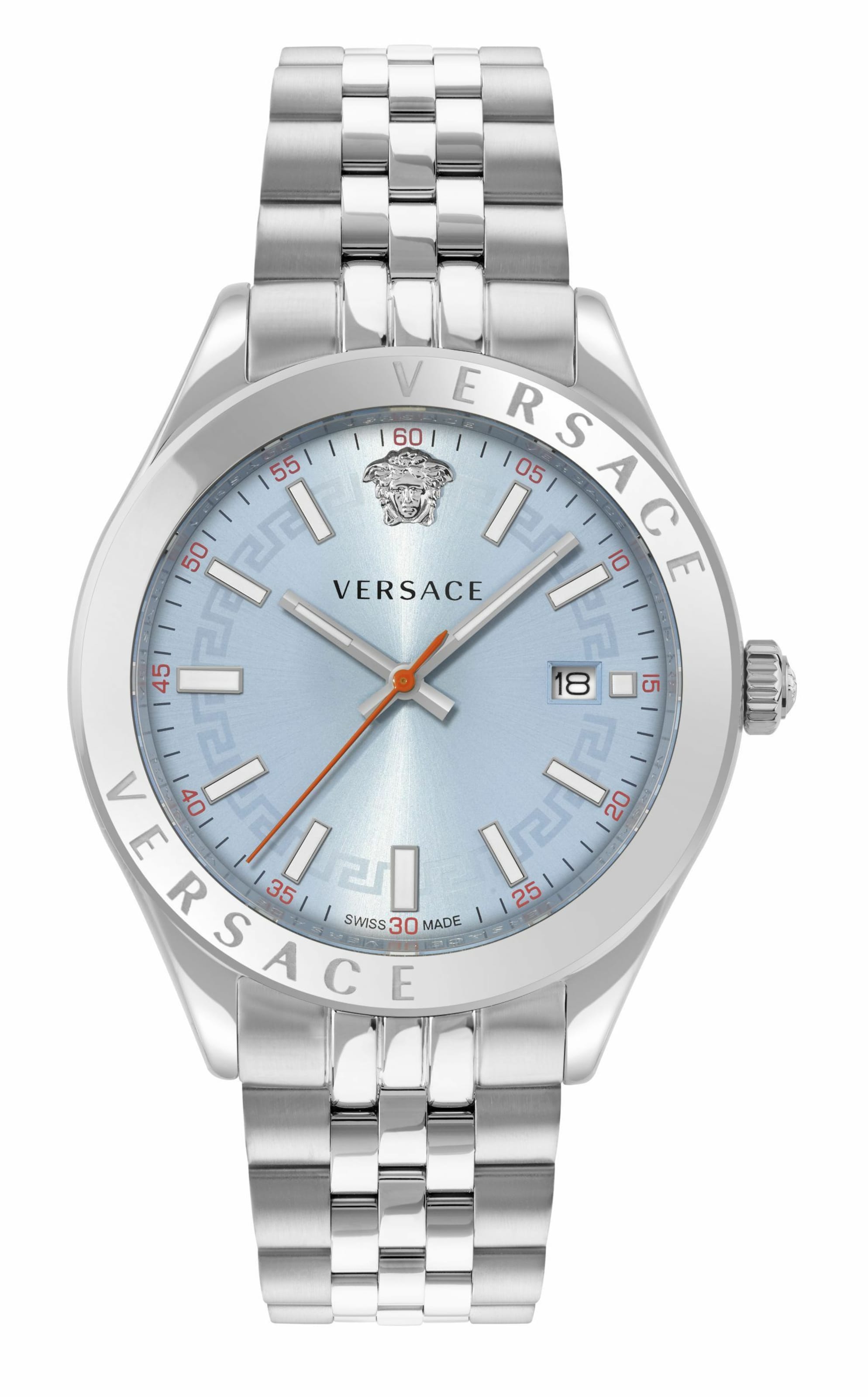 VERSACE Analoguhr in Silber: Vorderseite