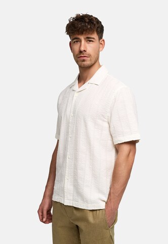 INDICODE JEANS Regular fit Button Up Shirt 'INWallz' in Beige