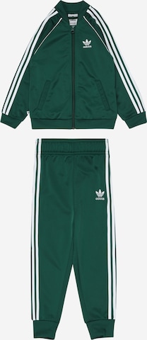 ADIDAS ORIGINALS Regular Sweatsuit 'Adicolor' in Green: front