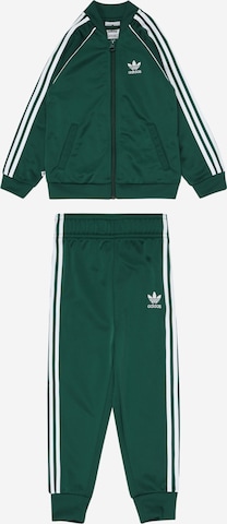 ADIDAS ORIGINALS Štandardný strih Joggingová súprava 'Adicolor' - Zelená: predná strana